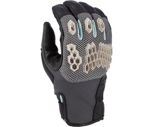 Klim Baja S4 2025 perforated Mesh Leather/Textile Enduro Motorcycle Gloves Guantes de moto de enduro de malla perforada, Gris oscuro/negro, Talla S
