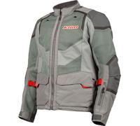 Klim Baja S4, chaqueta textil S male Gris Claro/Gris/Rojo