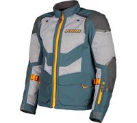 Klim Baja S4, chaqueta textil S male Petróleo/Gris/Naranja