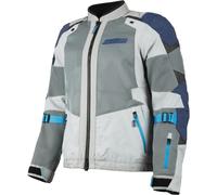 Klim Baja S4 Enduro Mesh Chaqueta Textil Moto, Gris claro/azul, Talla S