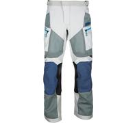 Klim Baja S4, pantalones textiles Larga 38 male Gris Claro/Azul Oscuro/Azul