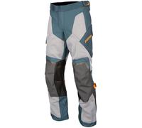 Klim Baja S4 Pantalones Textiles para Motocicletas, Azul/Naranja, Talla 38