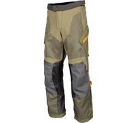 Klim Baja S4 Pantalones Textiles para Motocicletas, Gris claro/verde, Talla 32