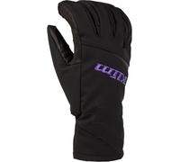 Klim Bombshell Guantes para motos de nieve para damas, negro-lila, tamaño XL para Hombres