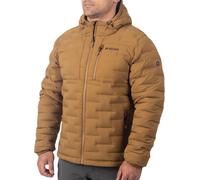 Klim Boulder Stretch Chaqueta con capucha de plumas, marrón, Talla 2XL