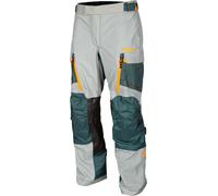 Klim Carlsbad Gore-Tex Pantalones textiles de motocicleta, Gris claro/verde, Talla 32