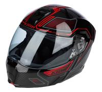 Klim GT1 Expedition Casco de carbono, negro/rojo, Talla XXXL (65/66)