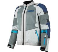 Klim Baja Mesh Chaqueta textil para motocicletas, gris-azul, tamaño L para Hombres