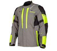 Klim Latitude 2023 Chaqueta textil de moto, gris-amarillo, tamaño M para Hombres