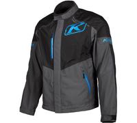 Klim Traverse Gore-Tex Chaqueta textil para motocicletas, negro-gris-azul, tamaño M para Hombres