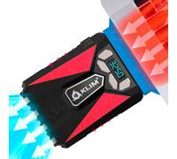 KLIM Cool - Refrigerador Portátil- Ventilador de Alto Rendimiento para Una Rápida Refrigeración, Aspiradora de Aire USB, Rojo [Nueva Versión ]