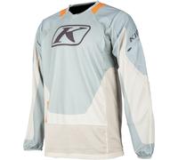 Klim Dakar 2025 Maillot de motocross, gris-verde-naranja, tamaño M para Hombres