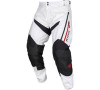 Klim Dakar, pantalones textiles 34 male Blanco/Negro/Rojo