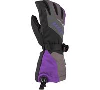 Klim Ember Gauntlet Guantes para motos de nieve para damas, negro-lila, tamaño S para Mujer