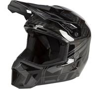 Klim F3 Carbon Pro Ascent Casco de moto de nieve, negro/gris, Talla L (58/59)
