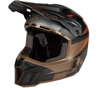 Klim F3 Carbon Pro Casco de motocross, marrón/negro, Talla XS (52)