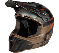 Klim F3 Carbon Pro Casco de motocross, negro-marrón, tamaño S para Hombres