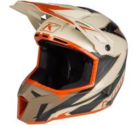Klim F3 Lighting Carbon Timón de motocross, Arena/Naranja, Talla L (58/59)