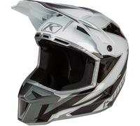 Klim F3 Lighting Carbon Timón de motocross, blanco/gris, Talla S (54/55)