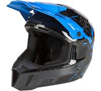 Klim F3 Recoil Casco de motocross, negro/azul, Talla L (58/59)