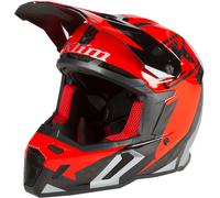 Klim F5 AMP Casco de motocross, negro-rojo, tamaño 2XL para Hombres