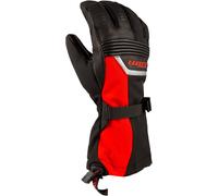 Klim Fusion Guantes para motos de nieve, negro-rojo, tamaño XL para Hombres