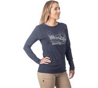 Klim Haven Tri-Blend Camisa de manga larga para mujer, Azul, Talla S