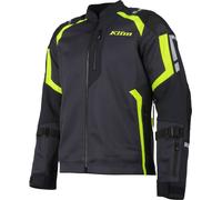 Klim Induction Pro 2025 Chaqueta de malla de moto perforada de cuero/textil, negro-amarillo, tamaño 3XL para Hombres