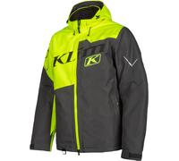 Klim Instinct 2022 Chaqueta para moto de nieve, negro-gris-amarillo, tamaño M para Hombres