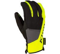 Klim Inversion Gore-Tex Guantes de moto, negro/gris/amarillo, Talla L