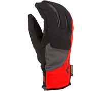 Klim Inversion Gore-Tex Guantes de moto, negro-rojo, tamaño L para Hombres