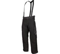 Klim Kaos 2022 Pantalones baberos para motos de nieve, negro-gris, tamaño S para Hombres