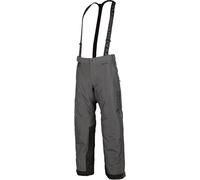 Klim Kaos 2022 Pantalones baberos para motos de nieve, negro-gris, tamaño XL para Hombres