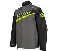 Klim Kaos Chaqueta para moto de nieve, negro-gris-amarillo, tamaño XL para Hombres