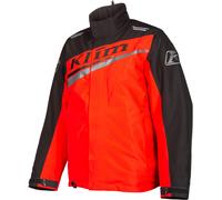 Klim Kaos Chaqueta para moto de nieve, negro-rojo, tamaño L para Hombres