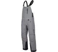 Klim Keweenaw 2025 Pantalones con tirantes impermeables para motos de nieve, Gris claro/negro, Talla M