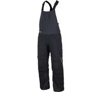 Klim Keweenaw 2025 Pantalones con tirantes impermeables para motos de nieve, negro-gris-amarillo, tamaño M para Hombres