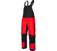 Klim Klimate 2022 Pantalones baberos para motos de nieve, negro-rojo, tamaño L para Hombres
