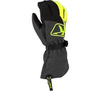 Klim Klimate Gauntlet Guantes para motos de nieve, negro-gris-amarillo, tamaño L para Hombres