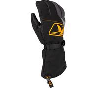 Klim Klimate Gauntlet Guantes para motos de nieve, negro/gris/naranja, Talla L