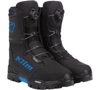 Klim Klutch GTX BOA Botas para motos de nieve, negro/azul, Talla 7
