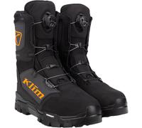 Klim Klutch GTX BOA Botas para motos de nieve, negro/naranja, Talla 9