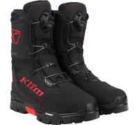 Klim Klutch GTX BOA Botas para motos de nieve, negro/rojo, Talla 9