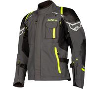 Klim Kodiak S21, chaqueta textil Gore-Tex 60 male Gris Oscuro/Negro/Amarillo Neón