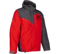 Klim Kompound Chaqueta para moto de nieve, gris-rojo, tamaño S para Hombres