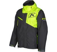 Klim Kompound Chaqueta para moto de nieve, negro-gris-amarillo, tamaño 2XL para Hombres