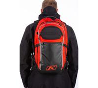 Klim Krew 22 Mochila para motos de nieve, negro-rojo para Hombres