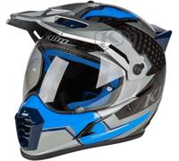 Klim Krios Pro Casco de motocross, gris/azul, Talla XXXL (65/66)
