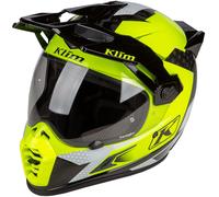 Klim Krios Pro Charger Casco de motocross, negro/amarillo neón, Talla XL (61/62)