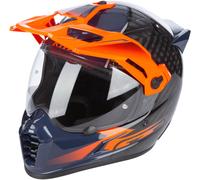 Klim Krios Pro Echo Carbon ECE/DOT Casco de Enduro, negro-naranja, tamaño 3XL para Hombres